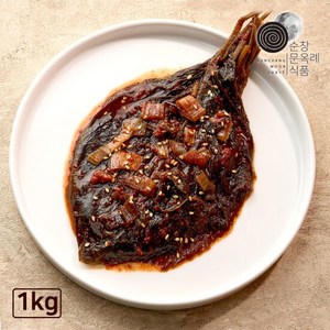 순창문옥례식품 양념깻잎장아찌 1kg 밀폐용기, 1개