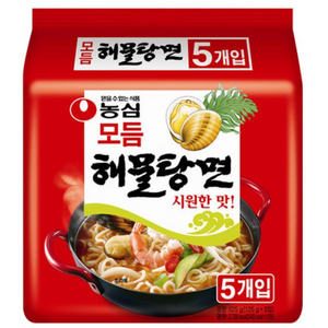 농심 모듬 해물탕면 125g, 40개