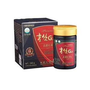 명장홍삼 발효홍삼정 G21 (1병 240g) 흡수가 빠른 발효 홍삼 6년근 설 추석 명절 행사 효도 단체선물, 1병, 240g