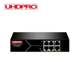 UHDPRO 1G POE 4포트 + UT 2포트 65W 스위치허브 UHD-PE9204G