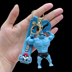 키링추천 / 키링 / 열쇠고리 / 키링선물 / 인형키링/ 헬스키링 / 커플 키링, 꼬부기, 1개