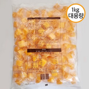 고함량 애플 망고 생망고 큐브망고젤리 파격행사 대용량 1kg, 1박스