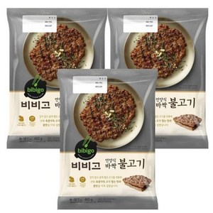 비비고 언양식 바싹불고기, 460g, 3개