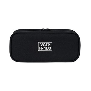 빅토리아앤프렌즈 필통 점프업 3Zipper 펜케이스, 캄블랙, 캄블랙