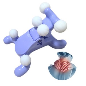 목 마사지기 지압기 어깨 경추 승모근 뒷목 안마기 넥스트레쳐 마사지볼 스트레칭 기구, 블랙, 1개