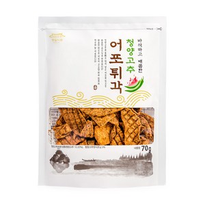 [동일식품 본사]청양고추 어포튀각 70g, 4개