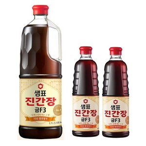 샘표 진간장 금F3 1.7L 1개+500ml 2개, 1개