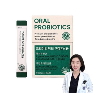 [서울대치과의사직접개발] 프리미엄 닥터 구강유산균 프레쉬 민트맛 1개월분, 2g, 30개