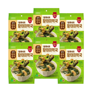 풀무원 1분즉석국 황태미역국, 30g, 6개