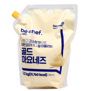 푸드올마켓_ 비셰프 골드마요네즈 3.2kg /파우치, 2개