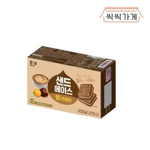 [씩씩가게] 샌드에이스 밤라떼맛 204g / 해태 신상과자, 1개