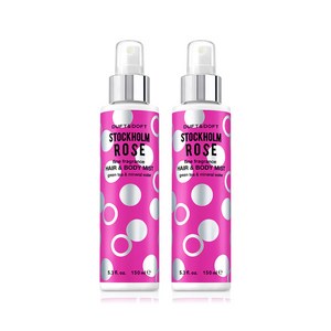 더프트앤도프트 파인프라그란스 헤어 앤 바디미스트 스톡홀름로즈 150ml, 2개