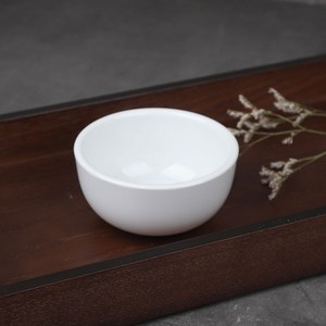 순백 멜라민 그릇 미니 디저트 식혜 매실 음료, 수정과 공기 9.7cm, 1개
