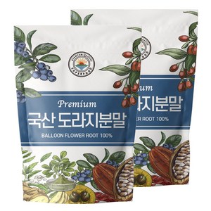 해나식품 도라지 분말 가루 국산, 500g, 2개