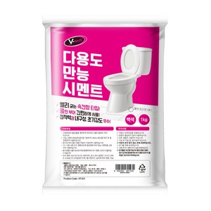 브이텍 다용도 만능 시멘트 vt-051 욕실 변기 세면대 줄눈 보수 1kg, 1개