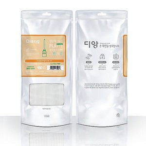 디앙 홈카페 친환경 PLA 생분해 요구르트 빨대 150EA, 150개입, 1개