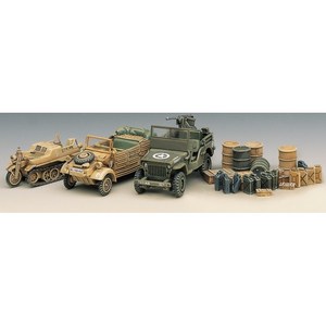 아카데미과학 13416 1/72 2차 세계대전 차량 프라모델 세트 WW.II GROUND VEHICLE SET, 1세트