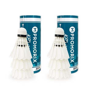 프로모릭스 일반형 깃털 셔틀콕 203, 흰색, 3개입, 2세트