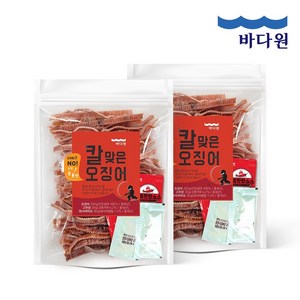 [바다원(주)] [바다원]칼맞은 오징어 250g+250g(10~14미) 요즘핫한소스+와사비마요x4, 1세트