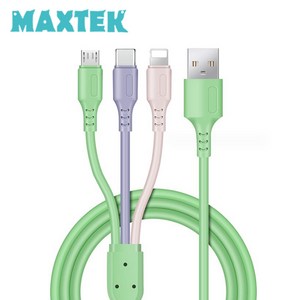 무배 MT155 USB to 3in1 데이터 충전케이블 3m, 1개