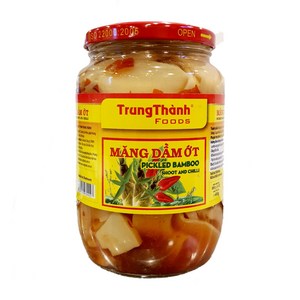 베트남 MANG DAM OT 죽순 절임 피클 Pickled bamboo shoot and chilli, 800g, 1개