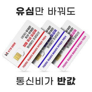 LG/KT/SK 유심. 알뜰폰 유심 프로모션 진행중. 자급제폰 데이터 무제한 무약정. USIM, 1개