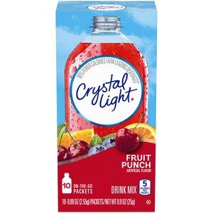 Cystal Light 프루트 펀치 드링크 믹스 10개입, 2.55g, 1개