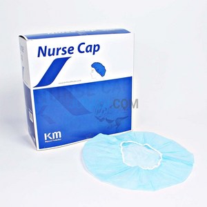 케이엠 간호사용캡(Nurse Cap), 옵션1: Blue 박스(100개), 1개