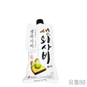 주비푸드 자연에서 갈아만든 생와사비 (750g x 6개) 도시어부 도시횟집 무료 아이스포장, 750g, 6개