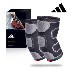1+1 아디다스 에센셜 팔꿈치 보호대 엘보 팔뚝 테니스 아대 골프 헬스 운동 엘보우, S x 2개