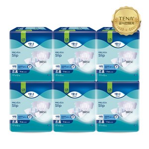 테나 플러스 대형 12매x6팩 (총72매) 성인용기저귀 요실금 남녀공용 장시간 속기저귀, 6개