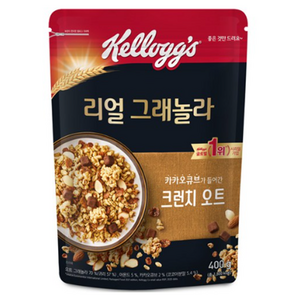 리얼 그래놀라 크런치오트, 10개, 400g