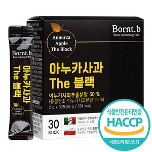 본트비 아누카사과 The 블랙 2g x 30포, 60g, 1개