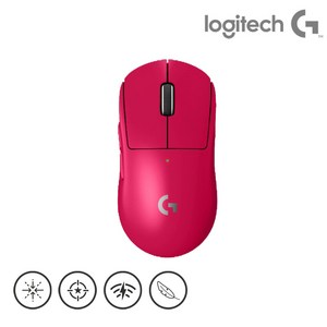 [로지텍코리아 국내정품] 로지텍G PRO X SUPERLIGHT 2 무선 게이밍 마우스 지슈라2, 핑크, PRO X SUPERLIGHT 2 무선 마우스 국내정품