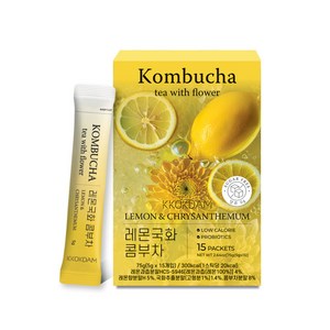 [꽃을담다]플라워 콤부차(레몬&국화), 1개, 75g, 15개입