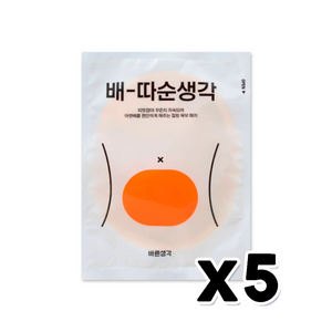 바른생각 배따순생각 휴대용 붙이는 핫팩 1P x 5개