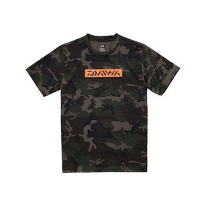 다이와 DE-8621 쇼트 슬리브 박스 로고 T셔츠 한국다이와, 그린 카모 3XL, 그린 카모 3XL
