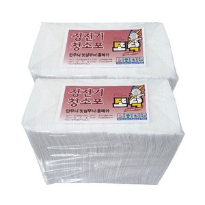 뽀닥 또닥 메쉬(홀)정전기청소포 막대걸레 리필 300X200 200매, 2팩