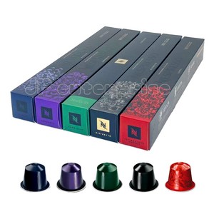 네스프레소 캡슐 커피 판매량 많은 5종 세트 총 50개, 5.7g, 10개, 5개