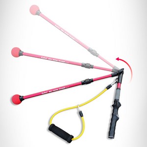 다온 골프스윙연습기 골프용품 골프연습도구 골프자세교정기 스윙연습기 턴라이너 바디턴 골프연습, 레드, 1개