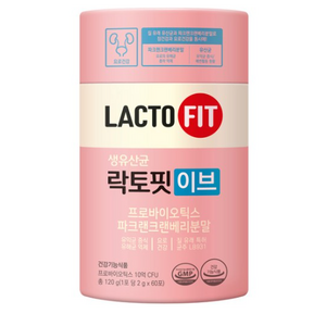 락토핏 이브 유산균 60p, 120g, 2개