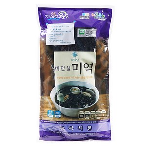 완도 금복식품 비단실미역 150g 미국 아마존 판매 초이스클릭 부드럽고 신선한 초사리미역 산후조리 출산선물 생일 미역국, 비단실미역150gx1봉