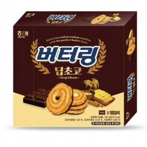 해태 부드러운 딥초코 버터링 초코쿠키, 155g, 36개