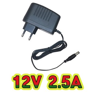 순흥전기 어댑터 12V 2.5A 벽걸이형 SMPS 2500mA 어댑터 아답터 직류전원장치 노트북어댑터, 1개