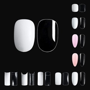 국내산 숏오발미니 네일 리필팁 연장팁 인조손톱 50개입, 1개, 숏오발미니 클리어 50p 3호