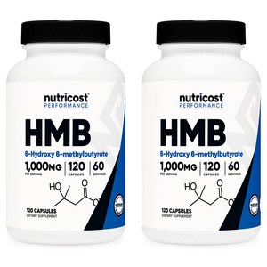 뉴트리코스트 HMB 1000mg, 2개, 120정