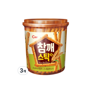 청우식품 참깨스틱 진, 220g, 3개