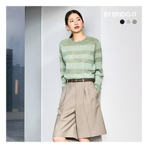 [바이브리짓] (25SS) 프렌치린넨 블렌디드 글리터 니트 3종