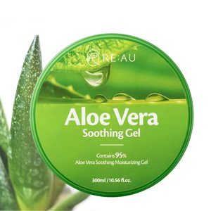 리아유 모이스춰 바디 진정 쿨링 보습 수딩젤 알로에 비타민C 그린티 95% RE:AU Soothing Gel Aloe Vitamin C Green tea, 알로에 Aloe, 1개, 300g
