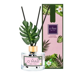 오마르 썸머디퓨져 200ml A(몬스테라)타입 모기기피향, 유칼립투스파인, 1개